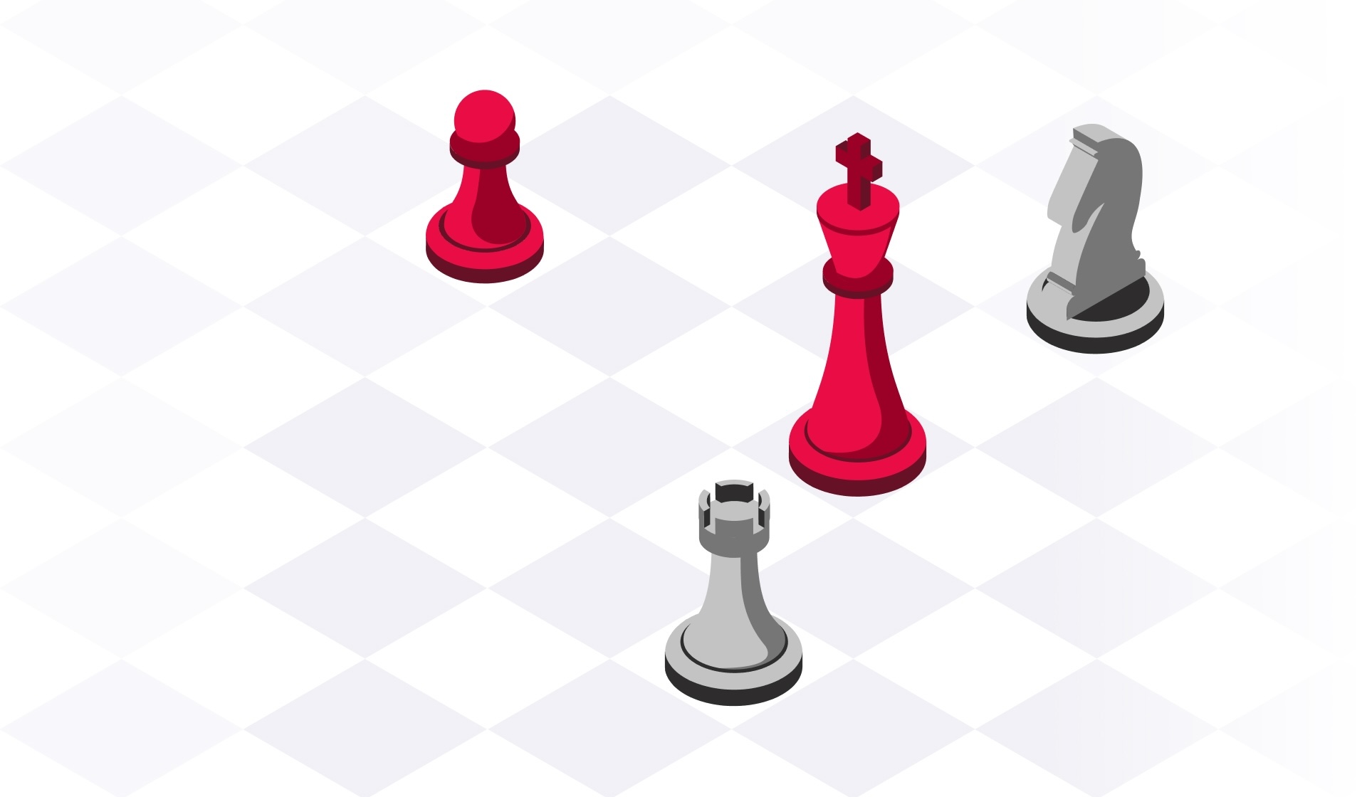 Chess pieces representing cybersecurity strategy